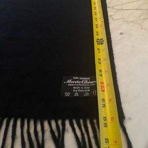 Beautiful black 100% cashmere scarf